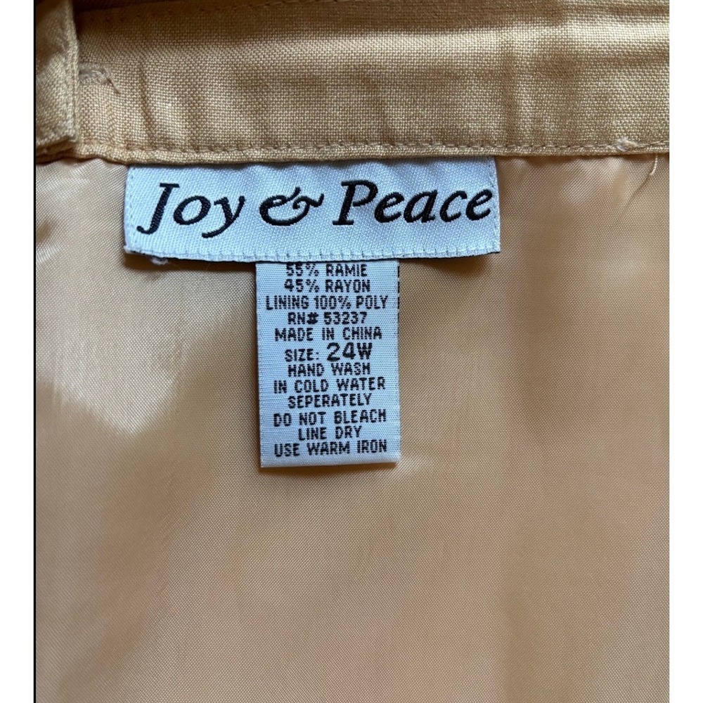 Joy & Peace Champagne Gold Fringe Maxi Skirt Plus Size 24W - Picture 2 of 2